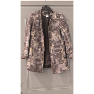 Women's Lafayette 148 New York Blazer Size 8 Brown Beige